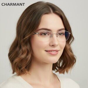 Charmant Titanium Perfection CH12168G Optical/Prescription Eyeglasses Frame